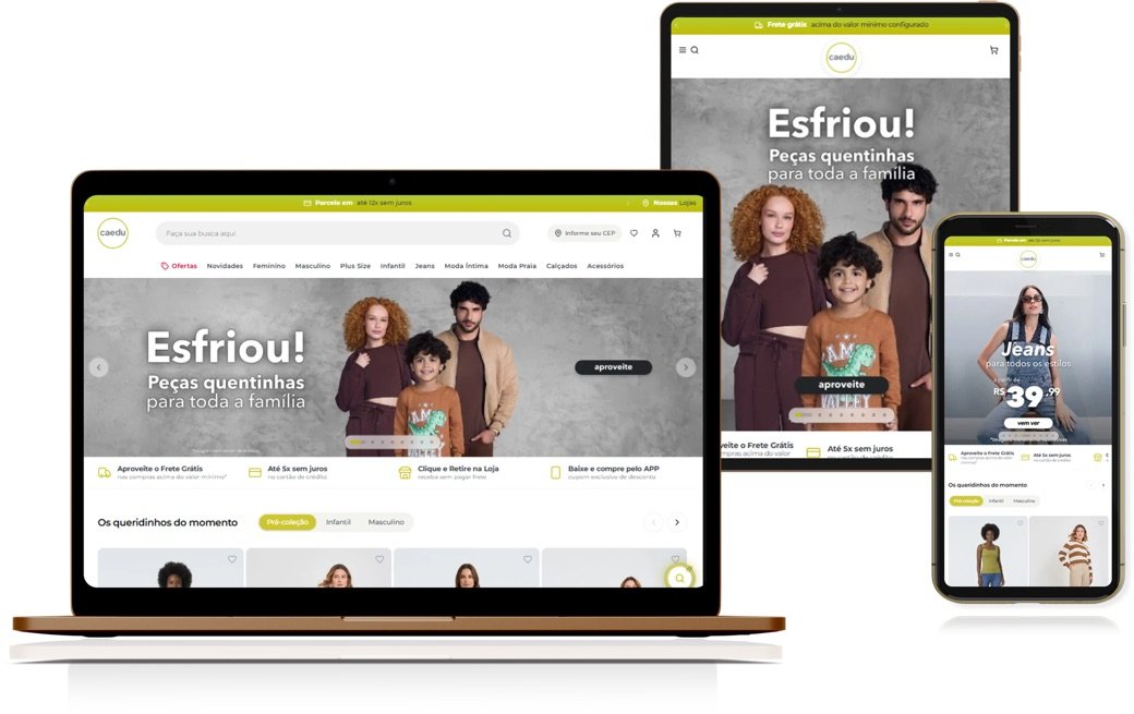 Loja da Caedu no Imediata Headless